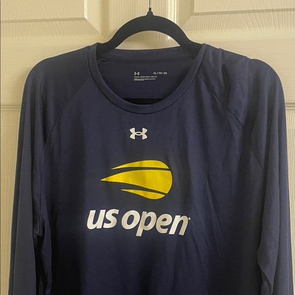 Under Armour Navy and Yellow US Open Long Sleeve - Picture 1 of 3